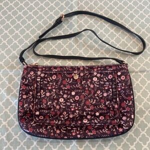 LC Lauren Conrad Velvet Floral Crossbody